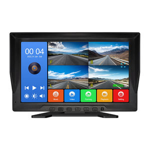 Chunqiong 10.1インチIPS LEDテレビ4画面タッチモニター金属ブラケットCarPlay RGB SDカード/CDプレーヤー接続 - Product Image 1