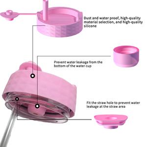 5 unids/set colorido multifuncional vaso de silicona Kit de accesorios para vaso Stanley <span class=keywords><strong>Quencher</strong></span> H2.0 40oz, funda para taza - Product Image 3