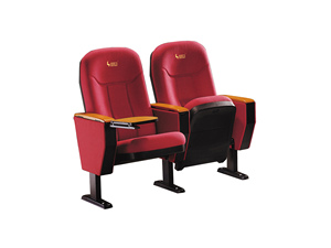 Chaise d'auditorium de cinéma à bon prix avec tablette d'écriture, revêtement en tissu, chaise de théâtre pour étudiants, de l'usine de Foshan - Product Image 2