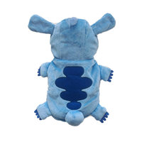 Costume de transformation pour chien et chat en velours bleu cristal, vêtements d'hiver en coton pour animaux de compagnie, fabriqué en Chine