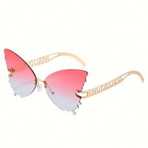 Gafas de Sol de Moda al por Mayor, Gafas de Sol de Lujo Extra Grandes Estilo Steampunk con Montura de Mariposa y Lentes Degradadas para Mujer - Product Image 5