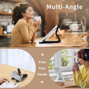 Support pliable universel pour tablette et téléphone, cadeau promotionnel d'entreprise avec logo personnalisé, support <span class=keywords><strong>de</strong></span> bureau portable en gros - Product Image 6