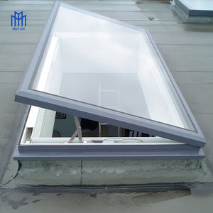 MUYUN Puits de lumière automatique électrique à double vitrage, <span class=keywords><strong>trappe</strong></span> d'accès, fenêtre de toit, plafond, toit avec télécommande - Product Image 1