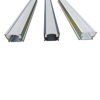 16.8*11mm bandes de LED montées en surface profilés lumineux canal montage en surface en aluminium pour lampe à LED à lumière linéaire