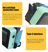 Printer Inkjet Genggam Mini Pintar Model Terbaru Mesin Pengkodean Batch Presisi Tinggi untuk Kartu, Logam, dan Kemasan Plastik