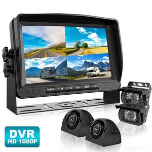Sistema de Estacionamiento DVR con Pantalla Cuádruple Full HD de 7 Pulgadas, Cámara de 360 Grados Delantera, Trasera, Izquierda y Derecha, 1080P AHD para caravanas - Product Image 1