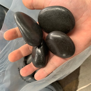 Landscaping High <strong>Polished</strong> Black <strong>River</strong> Pebble <strong>Stone</strong> - Product Image 2