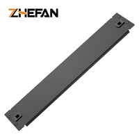 ZHEFAN Panneau métallique vierge 1U pour armoire de serveur, noir, 19 pouces, kit de panneaux de blindage pour rack
