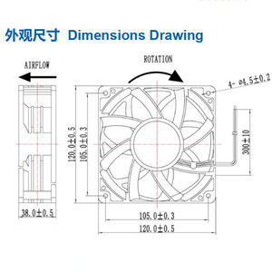 3000 tr/min 12038 DC 12V double roulements à billes <span class=keywords><strong>Air</strong></span> échappement fumée <span class=keywords><strong>extracteur</strong></span> <span class=keywords><strong>de</strong></span> fumée ventilateur Kit <span class=keywords><strong>pour</strong></span> bricolage soudure 3D Laser <span class=keywords><strong>cabine</strong></span> <span class=keywords><strong>de</strong></span> <span class=keywords><strong>peinture</strong></span> - Product Image 6