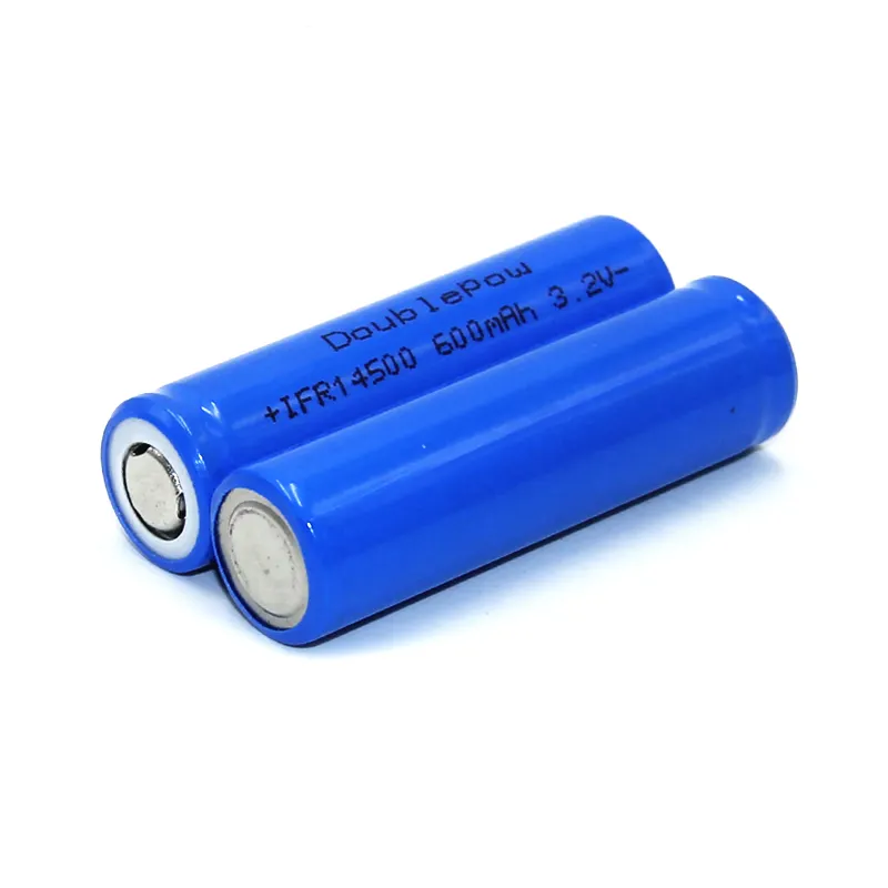 Litium Ion Fosfat Lifepo4 Baterai Isi Ulang Terbaik 3.2V 600Mah IFR 14500 1,92wh AA Ukuran Ce 14X50 Mm 12 Bulan 30G 19G