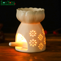 Vente en gros B2B de cires parfumées de haute qualité, huiles essentielles/bougeoirs chauffe-plat avec votre LOGO et emballage pour divers besoins aromatiques
