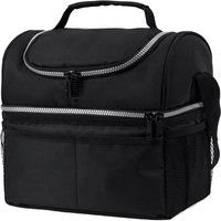 Sacs à déjeuner décontractés LOHAS pour enfants, sac à bento imperméable en tissu Oxford avec fermeture éclair, isolation thermique renforcée, sac isotherme pour pique-nique
