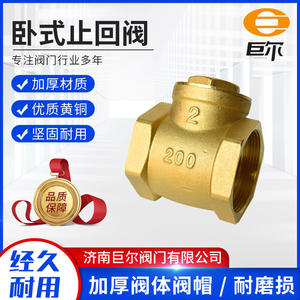 Manufacturer's Horizontal Brass Check <b>Valve</b> Anti-Reverse One-Way <b>Valve</b> Internal Thread for City Water Water Meter Water Pipe - Product Image 5