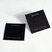 Cartes d'emballage pour colliers et boucles d'oreilles avec logo personnalisé Boyang, vente en gros de cartes en papier pour l'affichage de bijoux