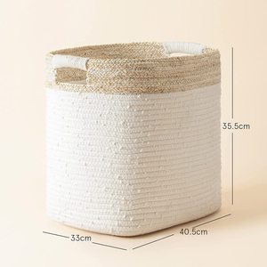 Custom Rope Storage Basket Children'S Toy Laundry Blanket Storage Box Home Decoration Gift Cotton Laundry Basket