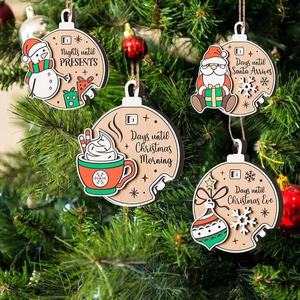 Pafu Navidad cuenta regresiva decoración 2026 divertidos días colgantes hasta Navidad cuenta regresiva signo Navidad Adviento calendario ornamento - Product Image 2