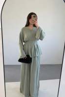Vêtements islamiques personnalisés Mexizo, Abaya Dubaï et robes pour femmes, Abaya pour femmes, robe musulmane, ensemble pantalon deux pièces pour un usage quotidien modeste