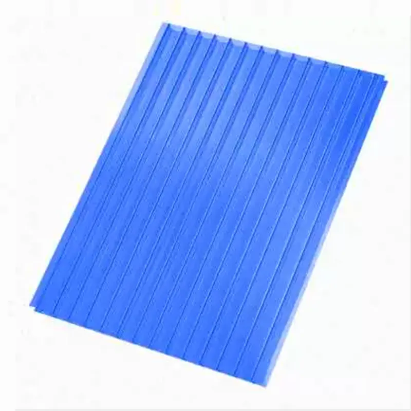 Protection UV double paroi 6mm feuille de polycarbonate pc transparent creux panneau solaire solaire