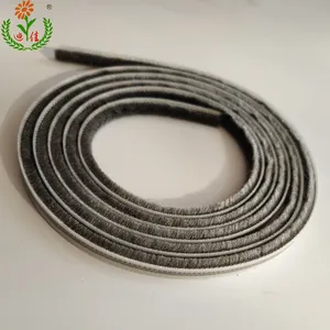 Weatherstrip 5mm 7mm Wool Pile Weatherstrip With Fin Weather Strip