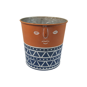 Pots de plantes d'extérieur et d'intérieur Pots de jardin ronds en métal bon marché pour bonsaï à visage humain - Product Image 4