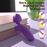 Mini AV-Stabvibrator aus der Fabrik, körpersicherer Silikon-Vibrator, kleiner, leistungsstarker Handvibrator, USB-aufladbar, wasserdicht, leiser Massager für Frauen