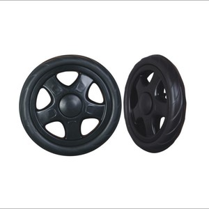 Ruedas de Espuma de 80mm con Banda de Rodadura Suave, Silenciosas y Resistentes al Desgaste para Carritos de Bebé, Carritos de Camping y Uso Ligero - Product Image 1