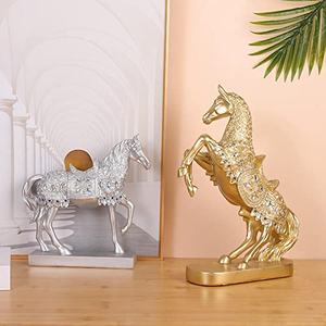 Artisanat en résine personnalisé en forme de cheval, design vertical, décoration d'intérieur, artisanat - Product Image 4