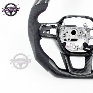 Volante de Coche Personalizado de Cuero y Fibra de Carbono Real para <span class=keywords><strong>Honda</strong></span> Accord <span class=keywords><strong>Civic</strong></span> CR-V 11ª Generación 2022-2026 - Product Image 2