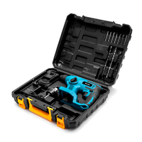 Marteau à Percussion Rotatif Électrique Sans Fil avec Mandrin SDS-Plus et 2 Batteries, Fréquence 4500/min, 21V