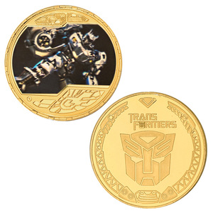 Pièces de monnaie commémoratives en fer <span class=keywords><strong>Optimus</strong></span> Prime, souvenirs à thème anime, objets artisanaux moulés sous pression avec étui de protection transparent - Product Image 3
