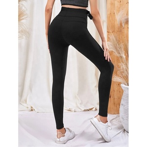 Vestiti di maternità all'ingrosso di allenamento di Fitness di alta qualità indossano la vita alta comode più le dimensioni di maternità incinte Legging - Product Image 4