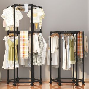 Perchero Metálico Moderno y Portátil para el Hogar, con Ruedas y una Malla de Almacenamiento, Apto para la Sala de Estar. - Product Image 2