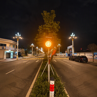 Feux de signalisation solaires jaunes clignotants de haute qualité pour l'extérieur, 400 mm, pour la sécurité routière aux intersections