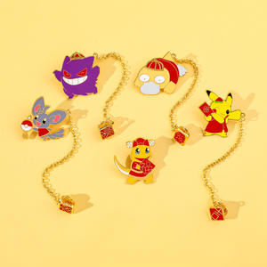卡通创意个性新年系列神奇宝贝胸针精神鸭Gengar金属徽章数码雕刻技术配件 - Product Image 1