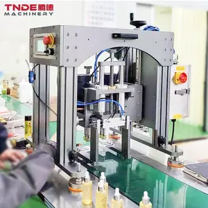 TNDE TDX-ZA2M 자동 캡핑 기계 플라스틱 병 나사 라운드 중간 캡 캐퍼 씰링 기계