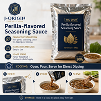 500g Perilla-smaak saus, Aziatische dipsaus in zakje voor hotpot restaurants, foodservice, OEM, private label