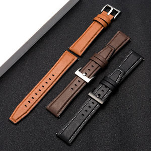 สายนาฬิกาหนังแท้สำหรับ <span class=keywords><strong>Huawei</strong></span> Watch <span class=keywords><strong>Gt2</strong></span> <span class=keywords><strong>Pro</strong></span> 46มม. Watch4,สายนาฬิกาหนังแท้20มม. 22มม. - Product Image 3