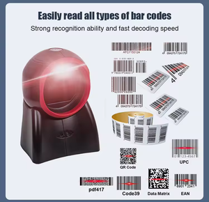 공장 가격 2D/1D 고속 데스크탑 USB 유선 바코드 스캐너 슈퍼마켓 전 방향 바코드 스캐닝 플랫폼 - Product Image 4