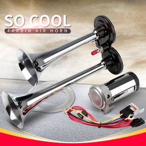 <span class=keywords><strong>Klaxon</strong></span> de voiture F-FARBIN <span class=keywords><strong>12V</strong></span> 150dB, <span class=keywords><strong>klaxon</strong></span> à air chromé en zinc, double tube, argent, avec compresseur, pompe à air, relais - Product Image 5