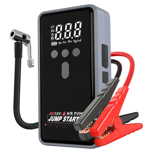 2000A Peak Jump Starter 150PSI Tire Inflator with Power Bank LED Light All Gas 12V Portable <b>Car</b> Digital Emergency Air Compressor - Product Image 1
