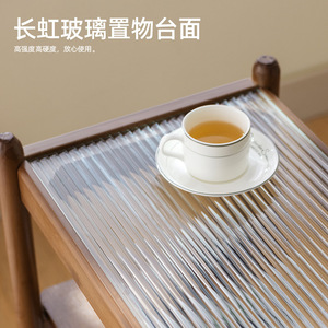 รถเข็นเก็บของไม้มีล้อ โต๊ะกาแฟทรงสี่เหลี่ยม โต๊ะข้าง ตู้ชาเคลื่อนที่ ชั้นวางของเรียบง่าย สำหรับห้องนั่งเล่น ใช้ในบ้าน - Product Image 2