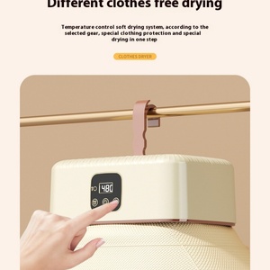 เครื่องอบผ้าแบบพับได้ ดีไซน์สวย ปี 2025 กำลังไฟ 600 วัตต์ พร้อมฝาครอบอบผ้า ประหยัดพลังงาน เงียบสงบ ใช้ในครัวเรือน ตั้งเวลาได้ 4 ชั่วโมง - Product Image 3