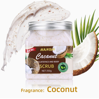 Gommage corporel au sucre et au sel fruité à la vitamine C 350 ml, acide kojique, exfolie, lubrifie la peau, nettoyage en profondeur, extrait de plantes, baume au sucre d'argan