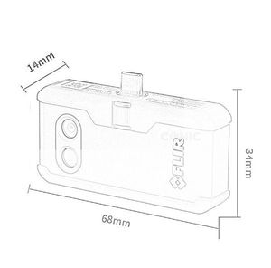กล้องถ่ายภาพความร้อนกล้องอินฟราเรด <span class=keywords><strong>Flir</strong></span> <span class=keywords><strong>One</strong></span> <span class=keywords><strong>PRO</strong></span> การมองเห็นในเวลากลางคืนสำหรับ Ios หรือ Android หรือ Type-C - Product Image 5