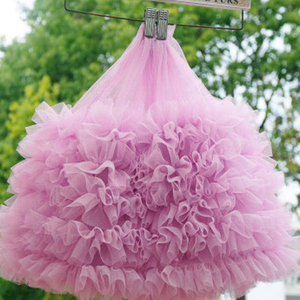 Màu Sắc Tươi Sáng Thêm Xù Trim Đảng Trang Trí Đám Cưới Vải Tuyn Tutu Ăn Mặc Làm 100 Phần trăm Polyester xếp li Vải - Product Image 3