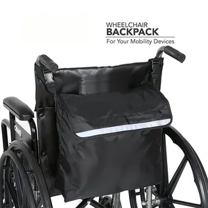 Custom Reflective Wheelchair Backpack for Scooters, Walkers, Rollators