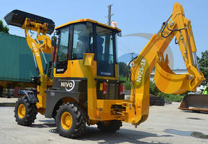 Mini retroexcavadora NIVO de 1 tonelada, miniexcavadora y cargadora 4x4 de 1 tonelada, 4wd y accesorios que funcionan con pavimentadora de asfalto o piezas - Product Image 5