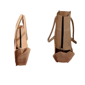 ถุงผ้าปอกระเจาพิมพ์ลายสีแดงใช้ซ้ำได้เป็นมิตรกับสิ่งแวดล้อมสำหรับซื้อของชำให้ของขวัญและใช้ในชีวิตประจำวัน - Product Image 2