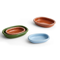 Forme ovale vaisselle Offre Spéciale assiettes en céramique en vrac produits pour la maison salade de fruits assiettes profondes pour restaurant
