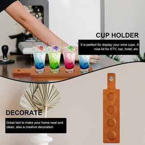Bandeja de vuelo de vaso de chupito de paleta de vino y cerveza con logotipo personalizado, tabla de servicio de madera estilo <span class=keywords><strong>amor</strong></span> con decoración láser empaquetada en caja - Product Image 2